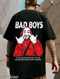 Men Cotton Blend Oversize Tshirts - M