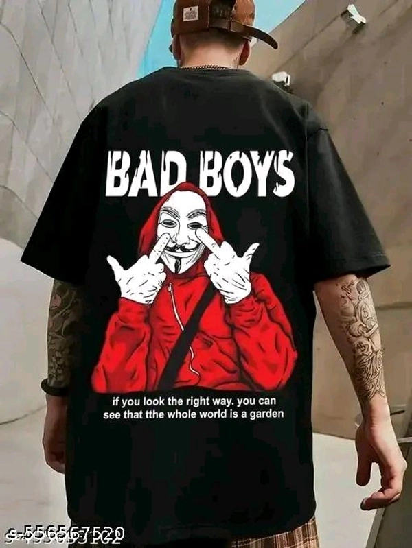 Men Cotton Blend Oversize Tshirts - M