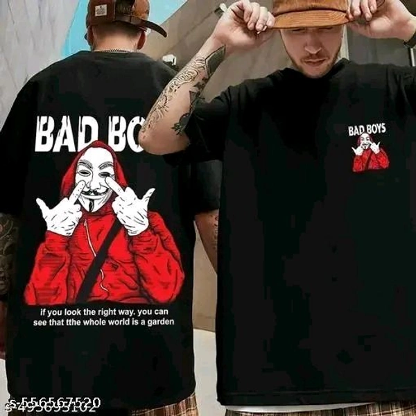 Men Cotton Blend Oversize Tshirts - M