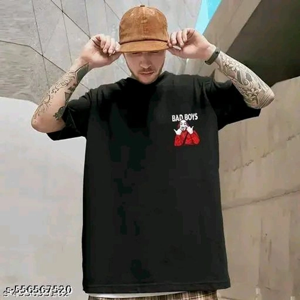 Men Cotton Blend Oversize Tshirts - Xl