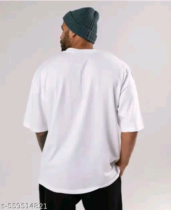 Men Polycotton Oversize Tshirts - L
