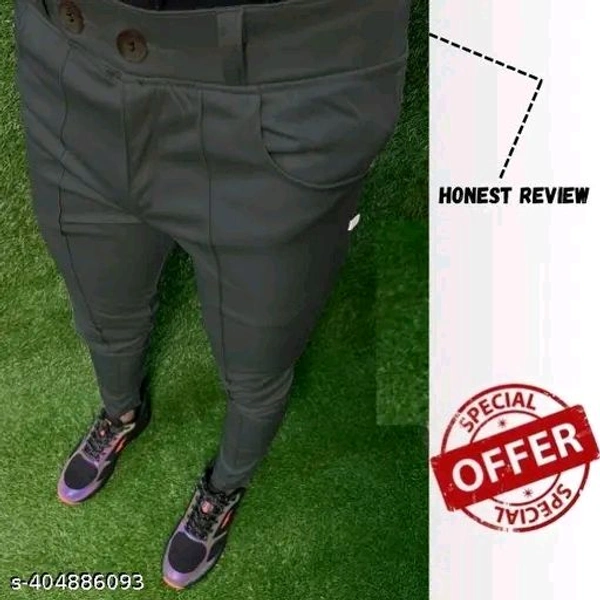 HackStar formal Pants for Men | Men's Slim fit Formal Pant | Stretchable Trouser | Party wear Trousers - 34