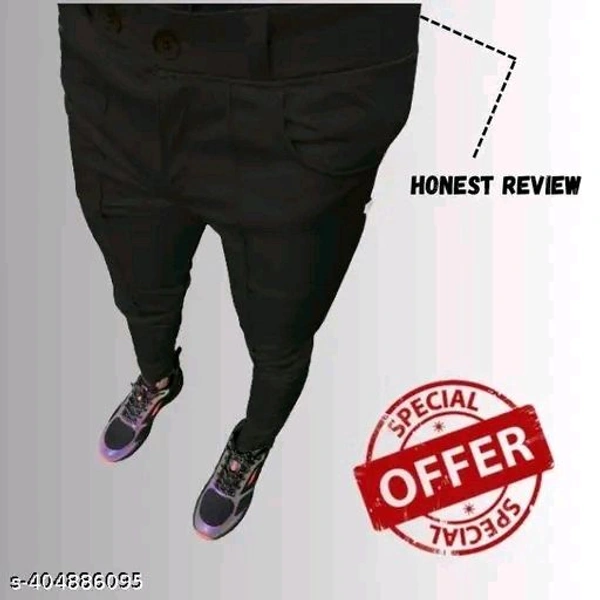 HackStar formal Pants for Men | Men's Slim fit Formal Pant | Stretchable Trouser | Party wear Trousers - 34