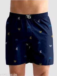 Men's Cotton Printed Boxer Shorts | Combo Pack of 2 | Regular Fit, Soft & Breathable with Back Pocket - Xl