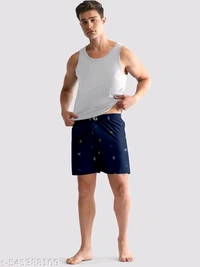 Men's Cotton Printed Boxer Shorts | Combo Pack of 2 | Regular Fit, Soft & Breathable with Back Pocket - Xl