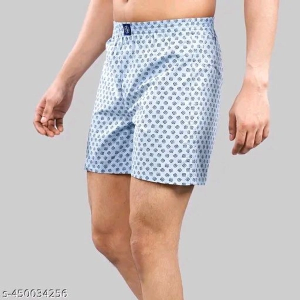 Pack of 3 Casual Cotton Printed Boxers For Men - M