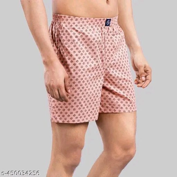 Pack of 3 Casual Cotton Printed Boxers For Men - M