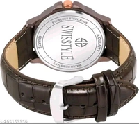 Swisstyle Men Synthetic Round Dial Brown Analog Watch