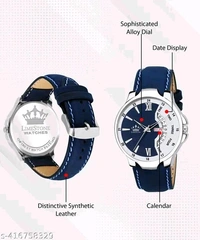 Day and Date Functioning Leather Strap Quartz Analog Watch for Boys/Men  - Best Gift Item for Boys/Men