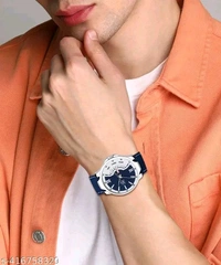 Day and Date Functioning Leather Strap Quartz Analog Watch for Boys/Men  - Best Gift Item for Boys/Men