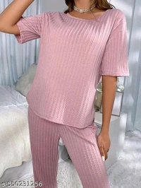Stylish Glamorous Women Top & Bottom Sets - L
