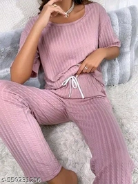 Stylish Glamorous Women Top & Bottom Sets - L