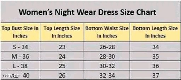 Trending Night suits for women and Girls set (Black, Pink) - L