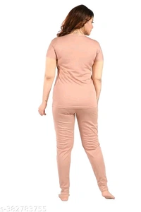 WOMENS TRENDING CO-ORD SET - NIGHTSUITE SET -JOGGERS NIGHT SUITE -NIGHTDRESS - SET TOP AND PAYJAMA SET FOR WOMENS AND GIRLS - M