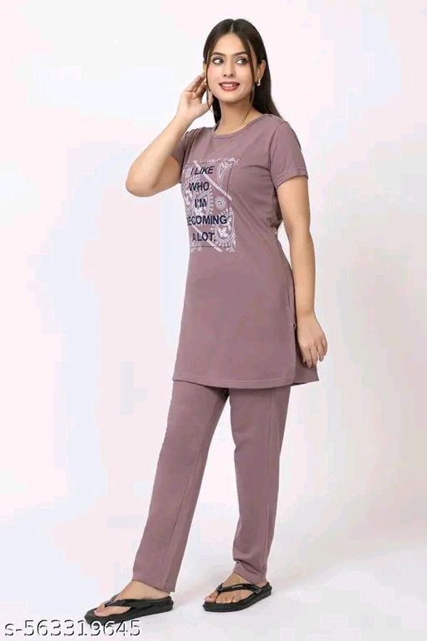 SAHAAYE NIGHT SUIT - POCKET NIGHT SUITE - TOP AND BOTTAM PRINTED NIGHT SUITE - TRENDING CO-ORD SET - NIGHTSUIT FOR WOMENS AND GIRLS - L