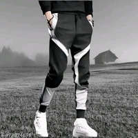 Men's Cotton Fleece Joggers with Contrasting Side Panels | Stylish Track Pants for Running, Gym & Winter Nights | Versatile Casual Lounge Trousers/Lowers - Xl