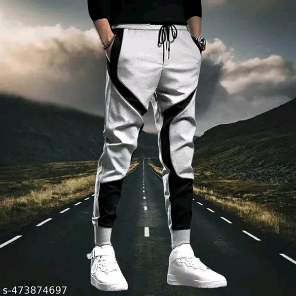 Men's Cotton Fleece Joggers with Contrasting Side Panels | Stylish Track Pants for Running, Gym & Winter Nights | Versatile Casual Lounge Trousers/Lowers - Xl