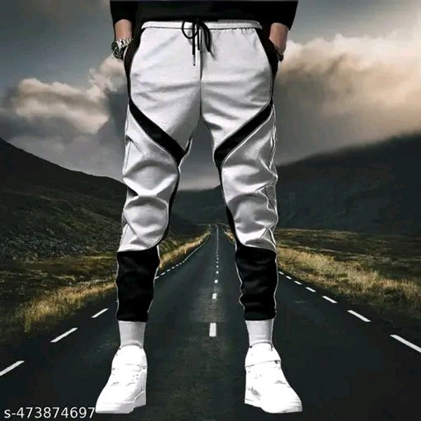 Men's Cotton Fleece Joggers with Contrasting Side Panels | Stylish Track Pants for Running, Gym & Winter Nights | Versatile Casual Lounge Trousers/Lowers - Xl