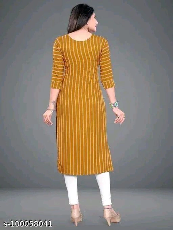 Women's American Crepe A-Line Readymade Kurti - S