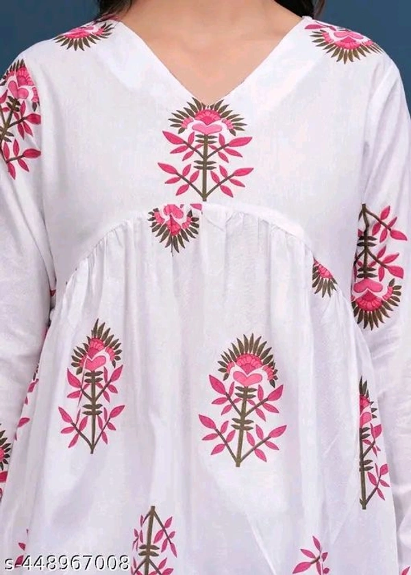 Trending Cotton Colorful Peplam Top for  Women - Xxl