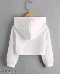 Crop Length Hood neck Women hoody t shirt - S
