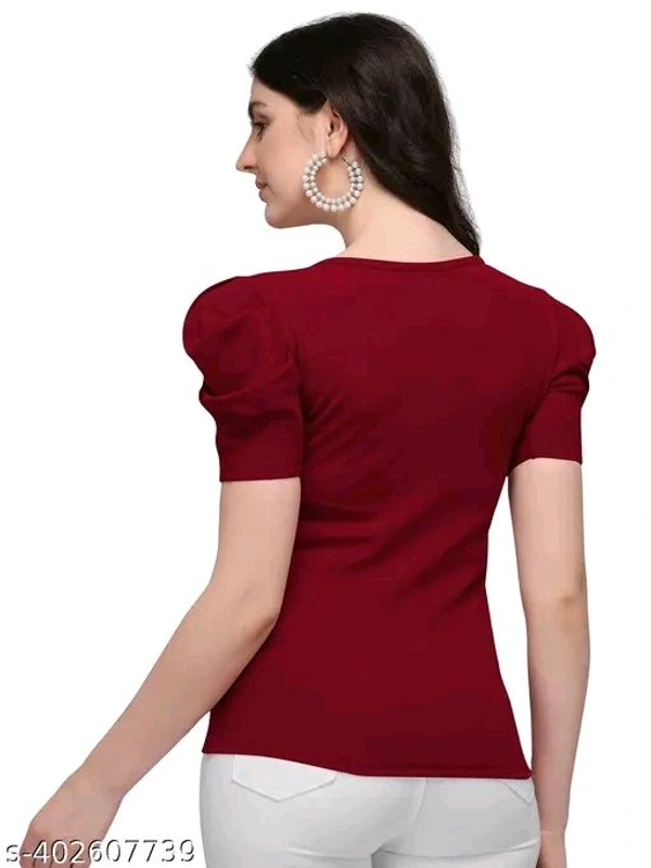 FABRIC BY KNITTING SLEEVELESS BOX PATTERN CASUAL FORMAL PARTY WEAR WOMEN WEAR TOP T SHIRT WEDDING GIRLS  - L
