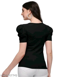 FABRIC BY KNITTING SLEEVELESS BOX PATTERN CASUAL FORMAL PARTY WEAR WOMEN WEAR TOP T SHIRT WEDDING GIRLS  - S