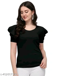 FABRIC BY KNITTING SLEEVELESS BOX PATTERN CASUAL FORMAL PARTY WEAR WOMEN WEAR TOP T SHIRT WEDDING GIRLS  - M