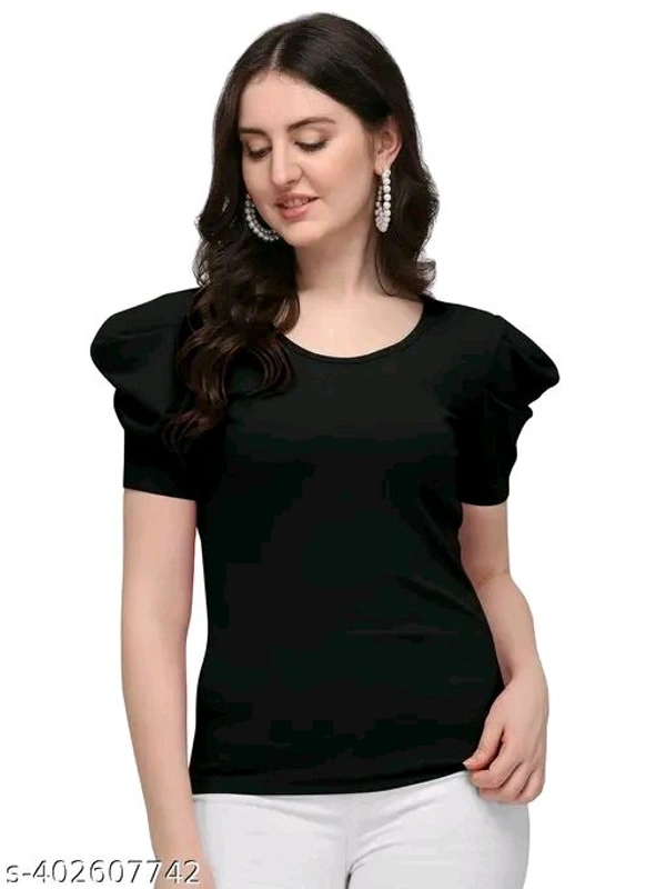 FABRIC BY KNITTING SLEEVELESS BOX PATTERN CASUAL FORMAL PARTY WEAR WOMEN WEAR TOP T SHIRT WEDDING GIRLS  - M