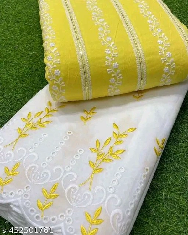 lime yellow cottan dress Material 2