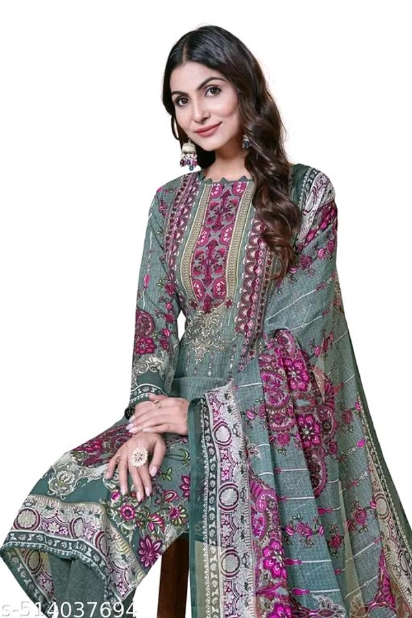 Women's Printed Crepe Suits & Dress Materials with Dupatta