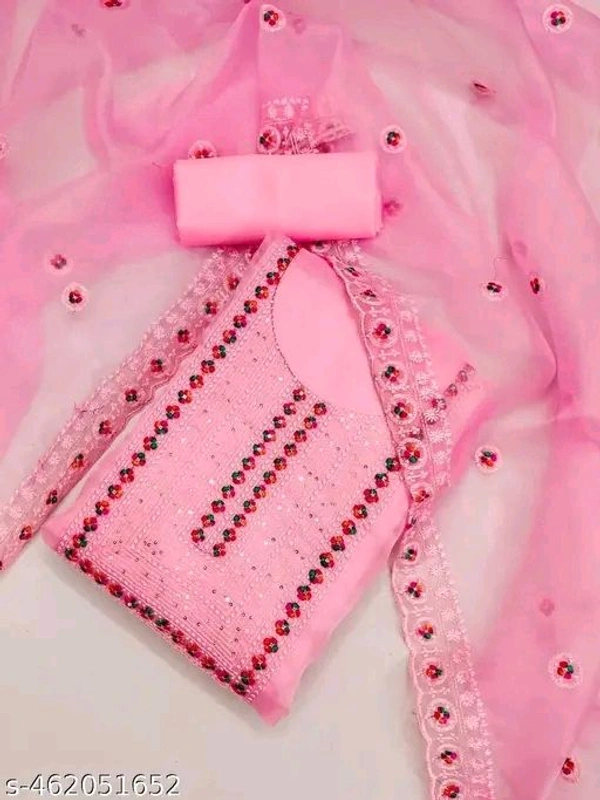 ORGANZA DRESS MATERAL