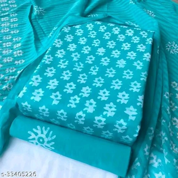 Authentic Handmade Batik Print Cotton Dress Material for Women – Premium Range