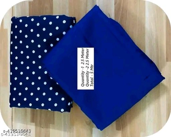 Polyster/Crepe fabric-New Beautiful design Kurti Fabrics Crepe Printed 