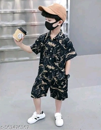 Tinkle Stylish Boys Top & Bottom Sets - Trendy And Comfortable Outfits For Boys - Perfect For Casual Wear, Playtime, And Special Occasions | Stylish Boys Outfit | Boys Casual Wear | Comfortable Boys Clothes | Kids Fashion Clothing | Boys Winter Set | Boys Party Wear | Boys Clothing Set - 6-9