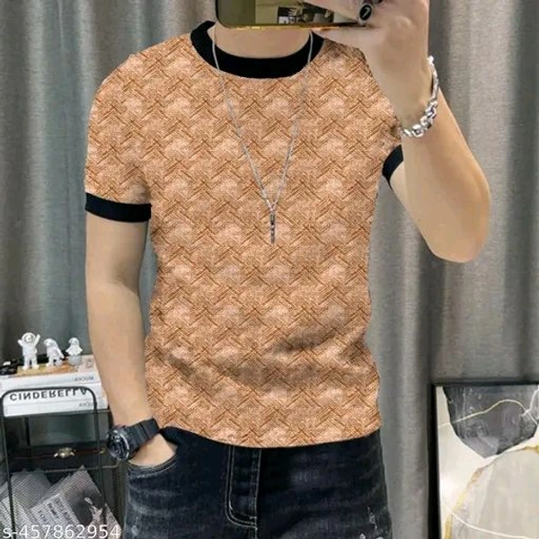 KAJARU MEN ALL OVER PRINTED DESIGN T-SHIRT FOR MEN AND BOYS - Xl