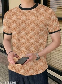 KAJARU MEN ALL OVER PRINTED DESIGN T-SHIRT FOR MEN AND BOYS - Xl