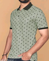 Sunset Skies Pattern Polo Tee - Xl