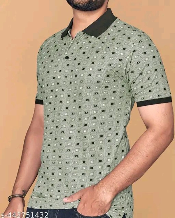 Sunset Skies Pattern Polo Tee - Xl