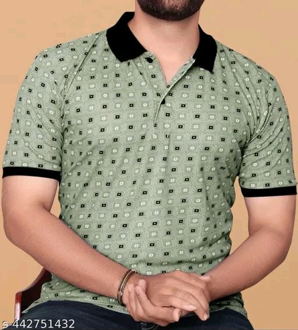 Sunset Skies Pattern Polo Tee - Xl