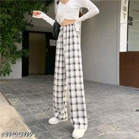 Women Western Trending & New Collection Winter and Summer Plaid Trousers - 32