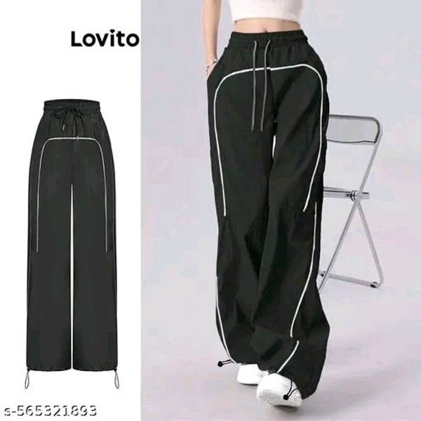 Women Regular Fit black  Polycotton Trousers - S