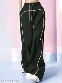 Women Regular Fit black  Polycotton Trousers - S