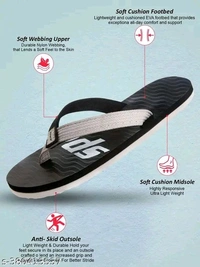 Sparx Slipper SFG-204 Grey Black For Men - 9