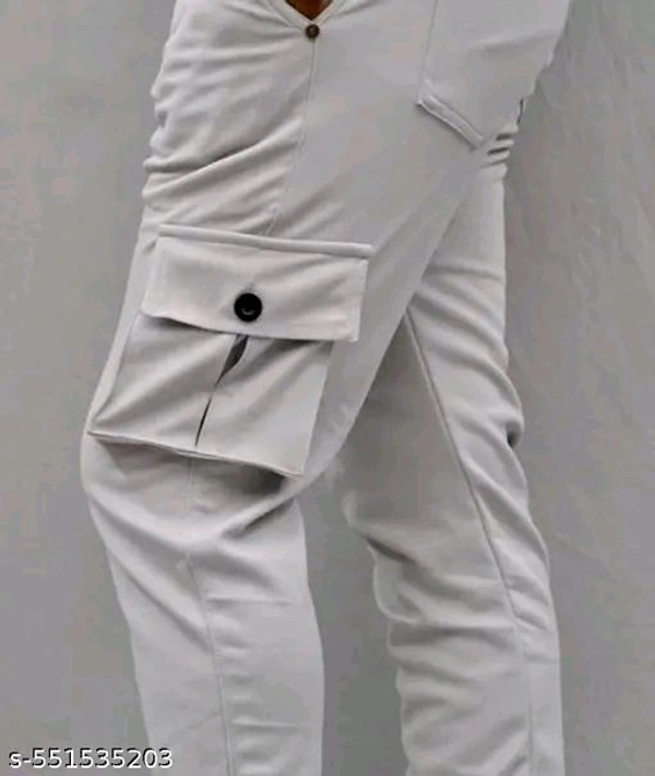Men's Black Performance Cargo Pants – Relaxed Fit, Adjustable, Stylish Men's Cargo Pants | Comfortable, Trendy & Versatile, Adjustable Waist, Ideal for Sports & Outdoor Adventures ||Trendy Jogger Trouser For Mens |Solid Trousers For Men|Mens  For Mens|Casual Jogger|Cargo pant for men| - 36