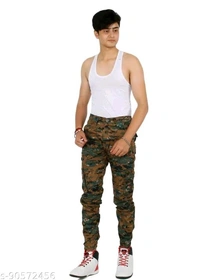 Camouflage Jogger for Men with Pocket | Army Military Cargo Pant for Men - 36