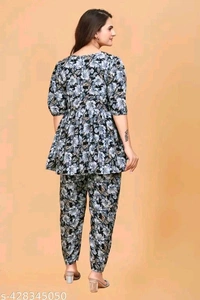 Nirja Creation Fancy Designer American Crepe Low price Kurta pant - S