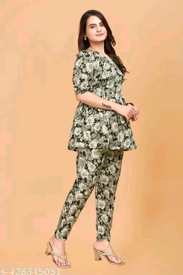 Nirja Creation Fancy Designer American Crepe Low price Kurta pant - S