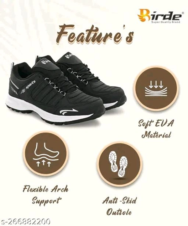 BIRDE Stylish Comfortable Walking Wear Sports Shoe For Men's - 9