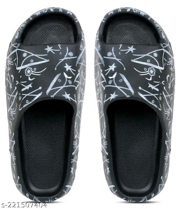 Trendy Men's EVA Zig Zag Lightweight Flip-Flops Slippers Slides - 6